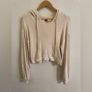 Free People Beach Cream Hoodie